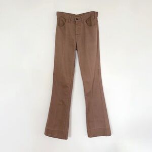 vintage 60s 70s Levi's cotton 517 pants baby flare bell sta-prest 29 fits 27 28